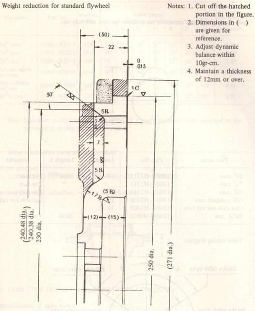 A Series Lightened Flywheel Diagram